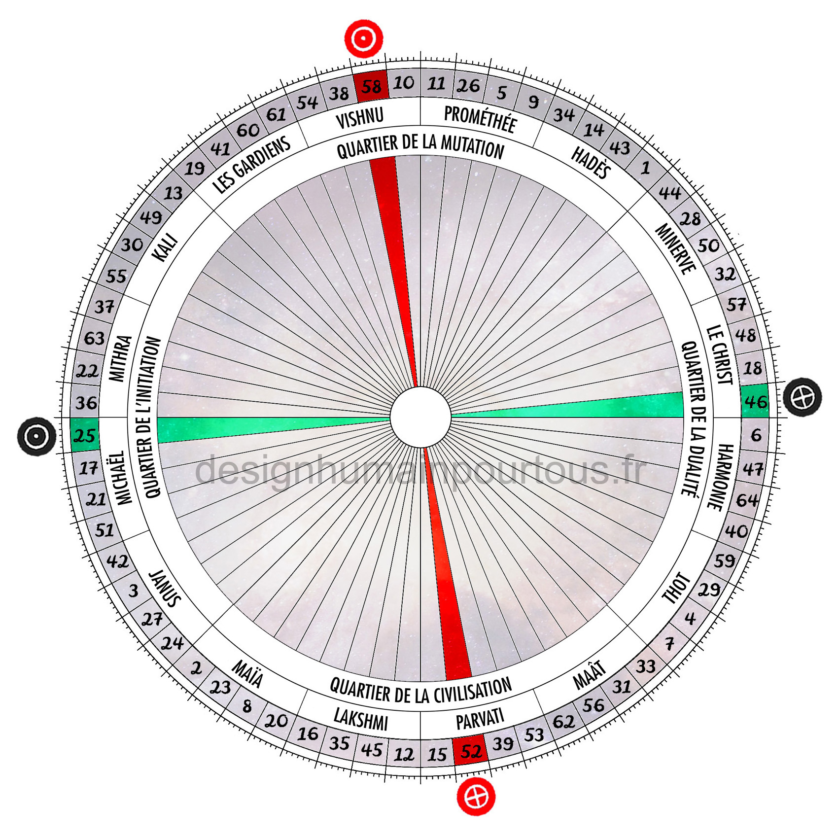 Croix de l'angle ouvert de la guérison (25/46 | 58/52)
